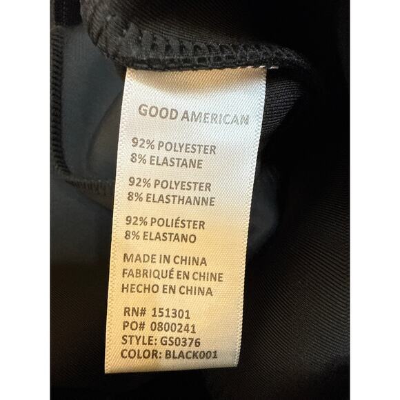 Good American Pull On High Waist Skinny Pants Size 2 Medium Black - Picture 4 of 4